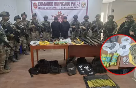 Autoridades hallaron gran arsenal y explosivos en su posesi�n.