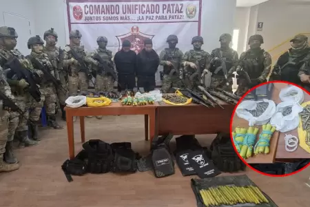 Autoridades hallaron gran arsenal y explosivos en su posesi�n.