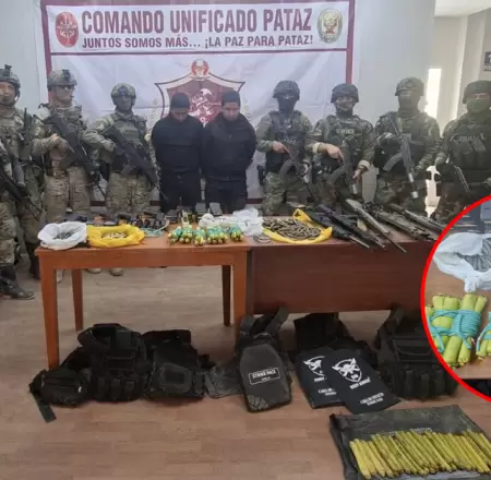 Autoridades hallaron gran arsenal y explosivos en su posesi�n.