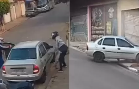 Conductor atropella a dos delincuentes que le acababan de robar