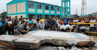 Pared se desploma y cae sobre dos estudiantes de colegio de Iquitos