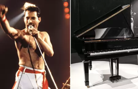 Piano y micr�fono de Freddie Mercury, l�der de Queen, ser�n subastados
