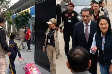Se reanudan clases presenciales en colegios de VES, Keiko Fujimori se acerc� a u