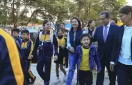 Keiko Fujimori supervisó reinicio de clases presenciales en colegios de Lima Sur afectados por intensas lluvias
