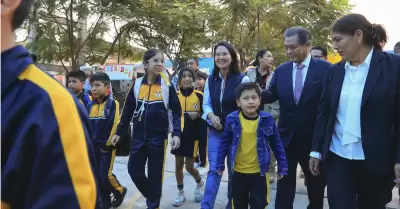 Keiko Fujimori supervis� reinicio de clases en colegios afectados por lluvias