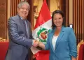 Presidenta Keiko Fujimori recibi� visita del exmandatario ecuatoriano Guillermo Lasso