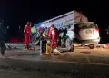 �Tragedia! Accidente en v�a Juliaca-Cusco deja cuatro muertos tras choque frontal entre cami�n y camioneta