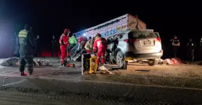 Choque entre cami�n y tr�iler deja 4 muertos en la v�a Juliaca-Cusco