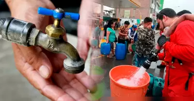 Sedapal anuncia corte de agua en Lima.