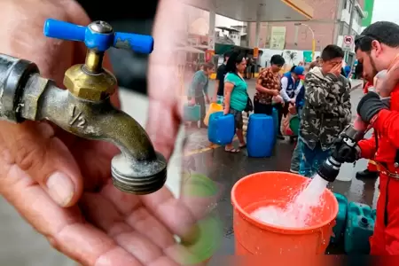 Sedapal anuncia corte de agua en Lima.
