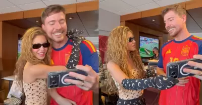 Shakira y Mr. Beast conversaron sobre trabajar juntos por la educaci�n en Colomb