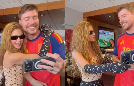 Shakira y Mr. Beast conversaron sobre trabajar juntos por la educaci�n en Colomb