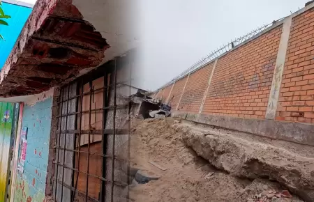 Colegio de SJM al borde del colapso pone en riesgo a m�s de mil estudiantes