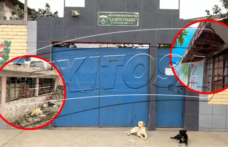 Colegio de SJM al borde del colapso pone en riesgo a m�s de mil estudiantes