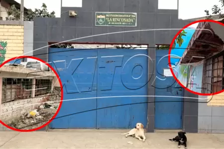 Colegio de SJM al borde del colapso pone en riesgo a m�s de mil estudiantes