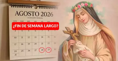 �28 y 29 de agosto: fin de semana largo por Santa Rosa de Lima?