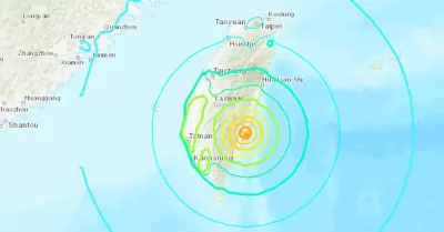 Sismo sacudi� Taiw�n, este martes 25 de agosto.
