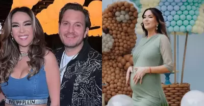 Jean Paul Gabuteau presenta su nuevo beb� tras baby shower de Silvia Cornejo