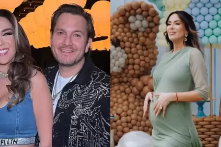 Jean Paul Gabuteau presenta su nuevo beb� tras baby shower de Silvia Cornejo