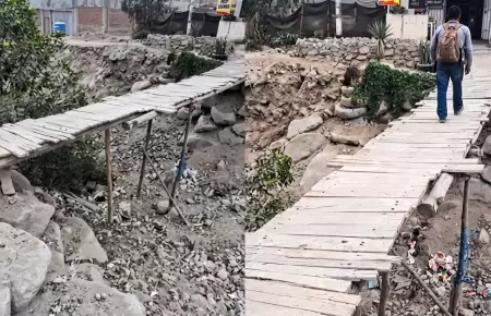 Vecinos de la Asociaci�n Ecol�gica Los �ngeles de California temen cruzar puente