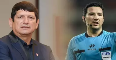 Agust�n Lozano cuestiona a �rbitros de la Liga 1