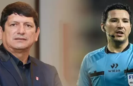 Agust�n Lozano cuestiona a �rbitros de la Liga 1