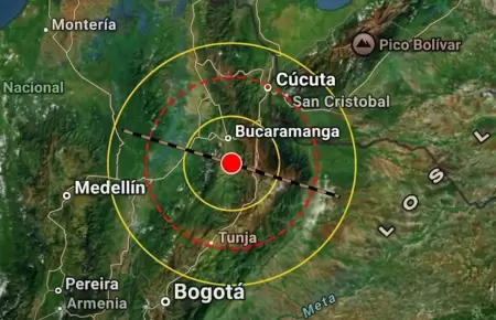 Fuerte sismo de 5.1 remeci� Colombia
