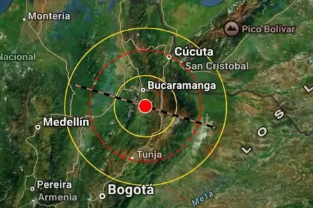 Fuerte sismo de 5.1 remeci� Colombia