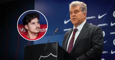 Joan Laporta reafirma oferta del Barcelona por el argentino Juli�n �lvarez