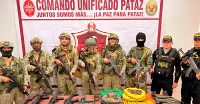 Comando Unificado Pataz ejecuta nueva operativo contra la delincuencia.