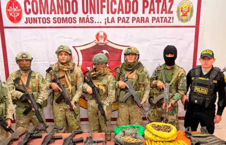 Comando Unificado Pataz ejecuta nueva operativo contra la delincuencia.