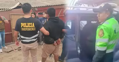 PNP captura a uno de los delincuentes.