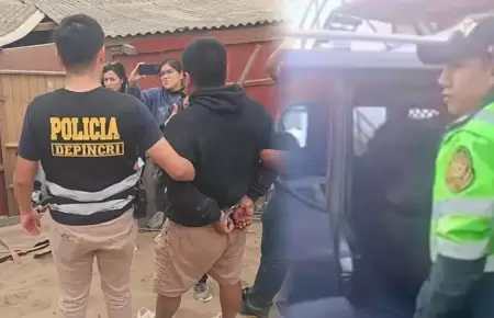 PNP captura a uno de los delincuentes.