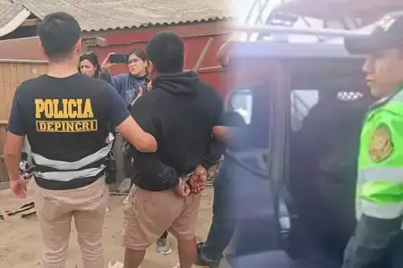 PNP captura a uno de los delincuentes.