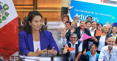 Keiko Fujimori anunci� la medida en la ceremonia.