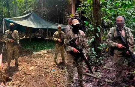 El operativo destruy� un mega laboratorio.