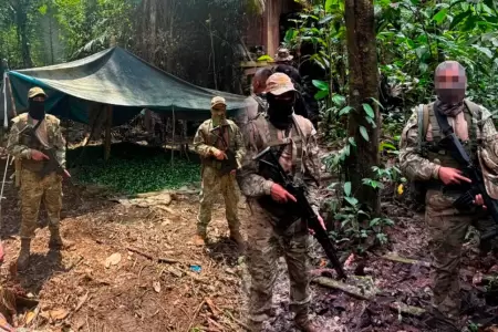 El operativo destruy� un mega laboratorio.