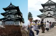 Jap�n: voluntarios logran mover con cuerdas y mucha fuerza la torre de un castillo de 400 toneladas