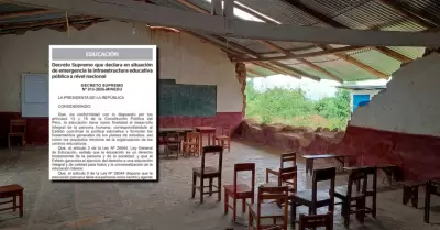 Poder Ejecutivo declar� en emergencia la infraestructura educativa p�blica a niv