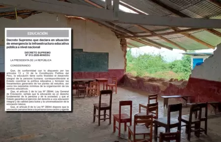 Poder Ejecutivo declar� en emergencia la infraestructura educativa p�blica a niv