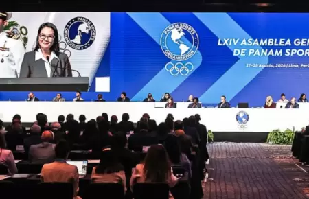 Keiko Fujimori en Asamblea General de Panam Sports