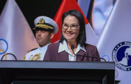 Keiko Fujimori en Asamblea General de Panam Sports