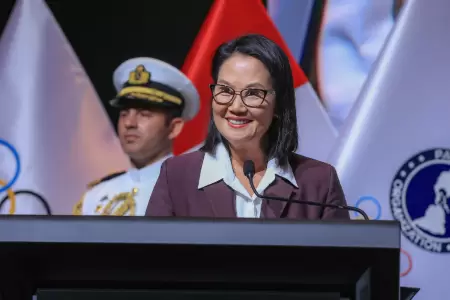 Keiko Fujimori en Asamblea General de Panam Sports