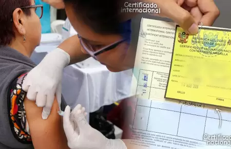 Certificado internacional de vacunaci�n contra la fiebre amarilla.