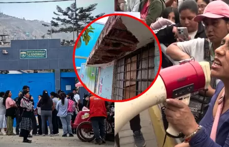Padres de familia exigen visita de Keiko Fujimori a colegio deteriorado en SJM