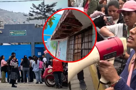 Padres de familia exigen visita de Keiko Fujimori a colegio deteriorado en SJM