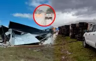 Alerta climática en Argentina: camiones volcados y techos desprendidos por fuerte temporal