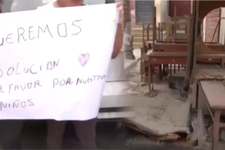 Padres de familia exigen a las autoridades medidas.