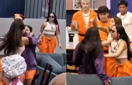 Samahara Lobat�n pelea con otra integrante de reality