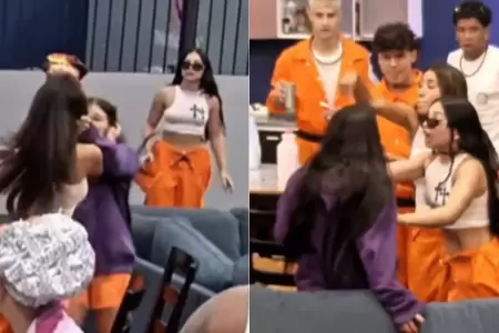 Samahara Lobat�n pelea con otra integrante de reality